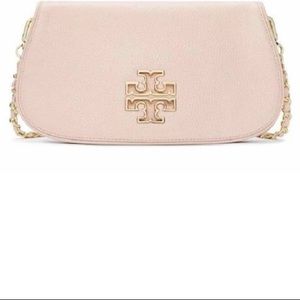 Tory Burch Large Britten Crossbody Bag Light Oak